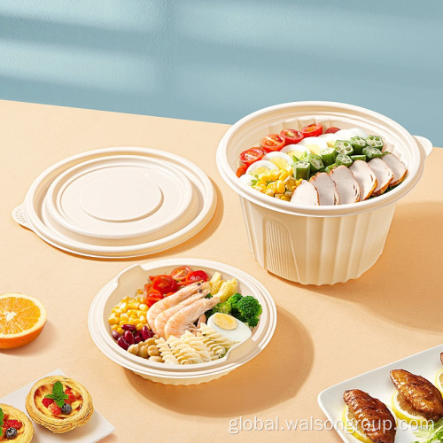 Biodegradable Round Tableware Eco-friendly Disposable Biodegradable corn starch Bowl Manufactory